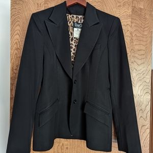 Vintage D&G Dolce & Gabbana Blazer size 44 Black
